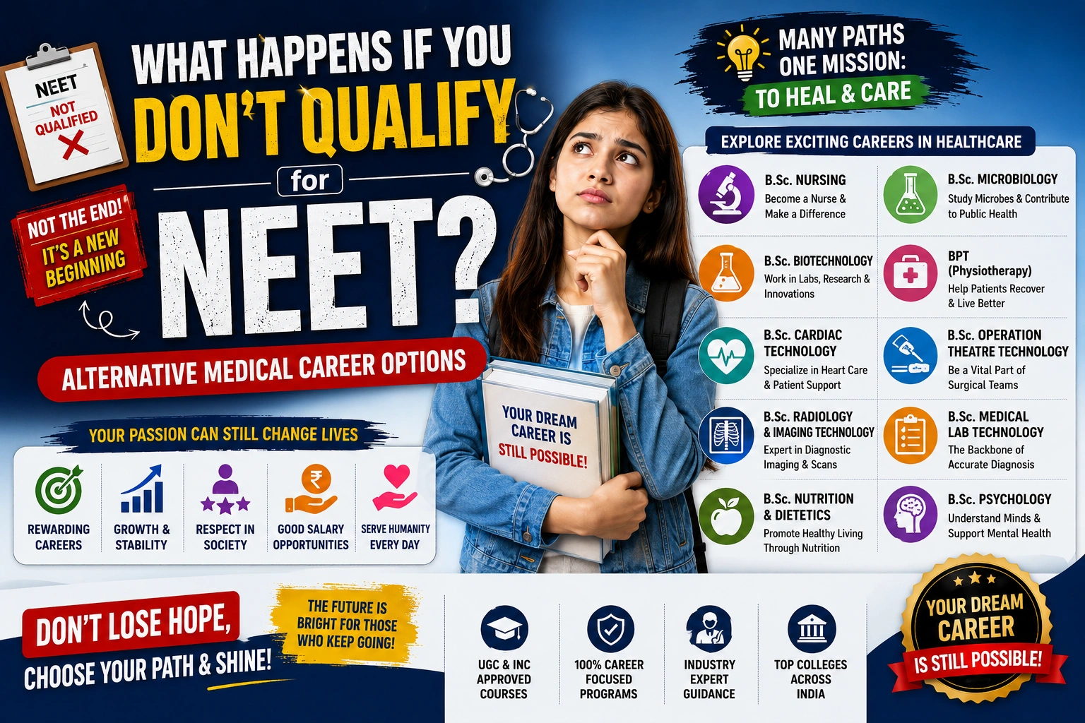 What Happens If You Dont Qualify for NEET? Alternative Medical Career Options